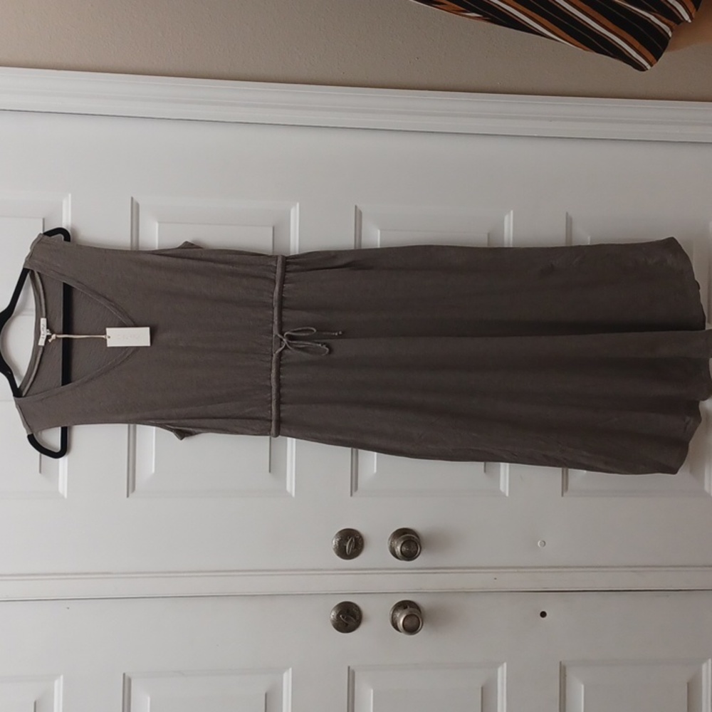 Z Supply Taupe Midi Dress